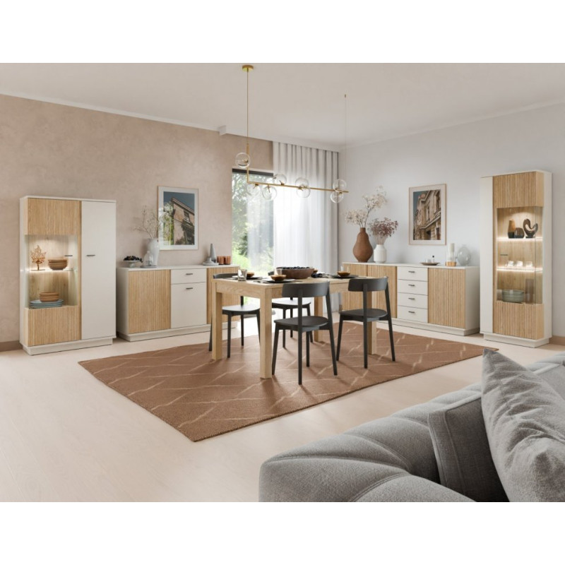 Komoda RTV Mosano LUSF102 Dąb Cremona/Kaszmir Meble Wójcik