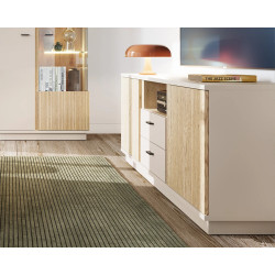 Komoda RTV Mosano LUSF101 Dąb Cremona/Kaszmir Meble Wójcik Komoda RTV Mosano LUSF101 Dąb Cremona/Kaszmir Meble Wójcik