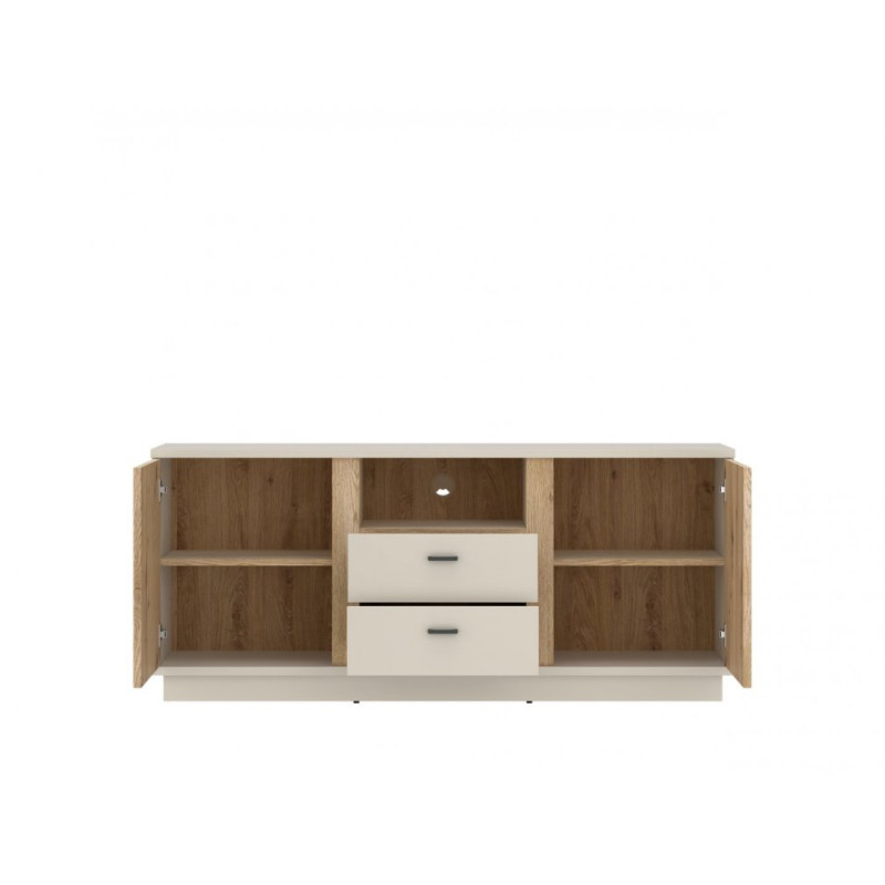 Komoda RTV Mosano LUSF101 Dąb Cremona/Kaszmir Meble Wójcik