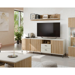 Półka Mosano LUSP101 Dąb Cremona/Kaszmir Meble Wójcik Półka Mosano LUSP101 Dąb Cremona/Kaszmir Meble Wójcik