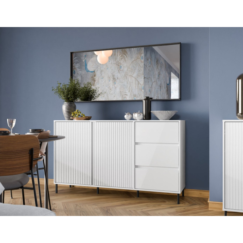 Komoda Avenale AVEK01 biały połysk Meble Wójcik