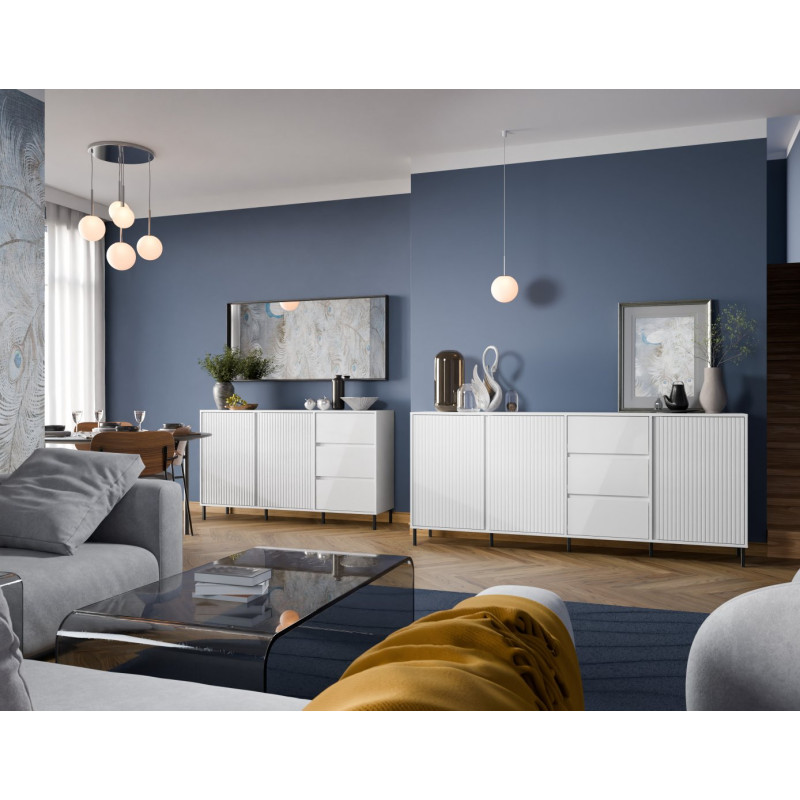 Komoda Avenale AVEK01 biały połysk Meble Wójcik