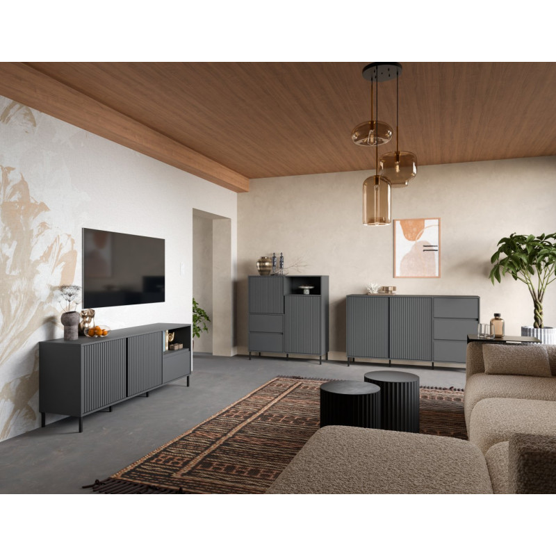 Komoda Avenale AVEK01 Antracyt Meble Wójcik