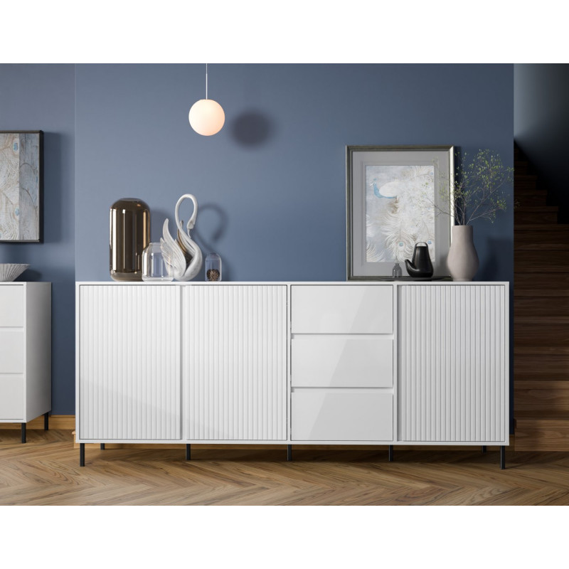 Komoda Avenale AVEK02 Biały połysk Meble Wójcik