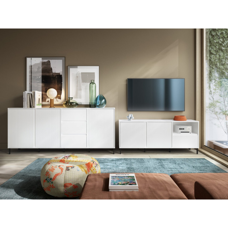 Komoda Avenale AVEK02 Biały połysk Meble Wójcik