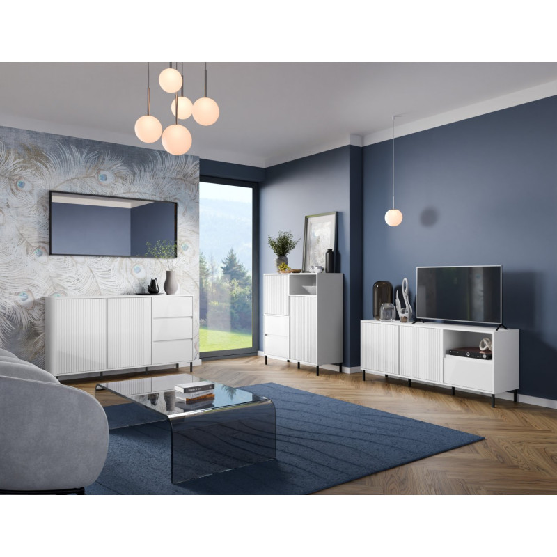 Komoda Avenale AVEK03 Biały połysk Meble Wójcik