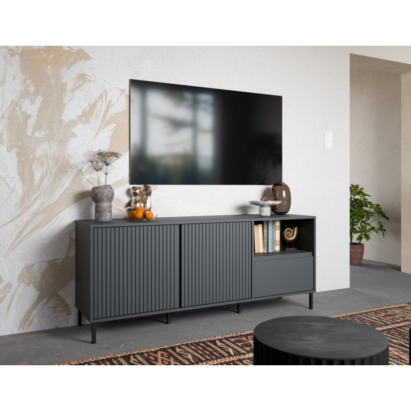 Komoda RTV Avenale AVEF01 Antracyt Meble Wójcik
