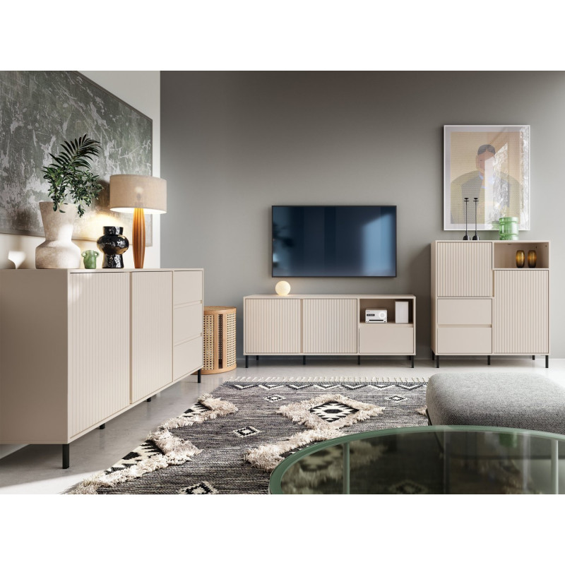 Komoda RTV Avenale AVEF01 Antracyt Meble Wójcik