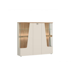 Witryna Cut Out CTUV03 Kaszmir/Dąb Coast Meble Wójcik