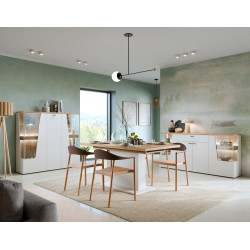 Witryna Cut Out CTUV03 Kaszmir/Dąb Coast Meble Wójcik