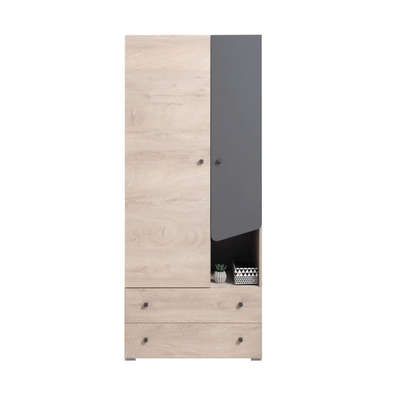 Szafa Delta DL3 Dąb / Antracyt Meblar