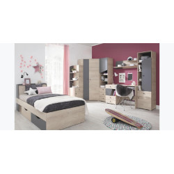 Szafa Delta DL3 Dąb / Antracyt Meblar