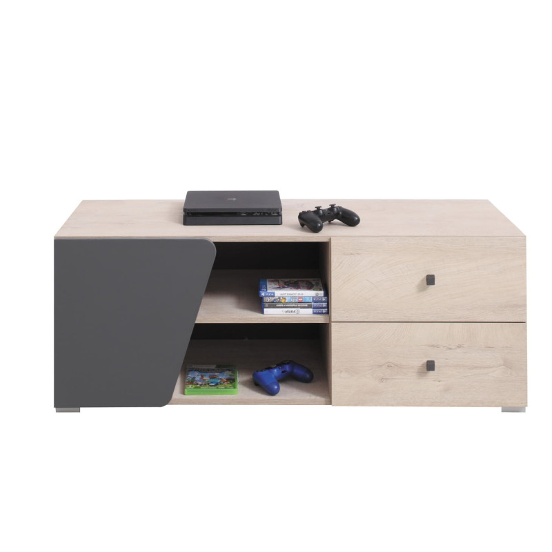 Szafka RTV Delta DL8 Dąb / Antracyt Meblar Szafka RTV Delta DL8 Dąb / Antracyt Meblar