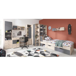 Szafka RTV Delta DL8 Dąb / Antracyt Meblar Szafka RTV Delta DL8 Dąb / Antracyt Meblar