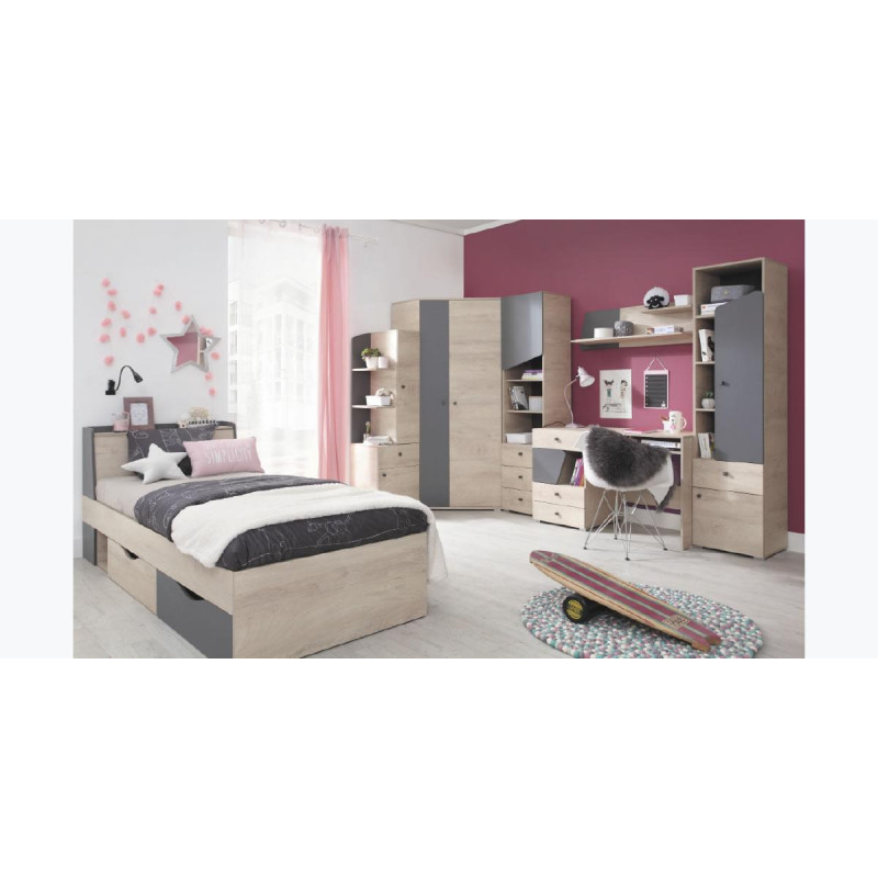 Komoda z szufladami Delta DL10 Dąb / Antracyt Meblar