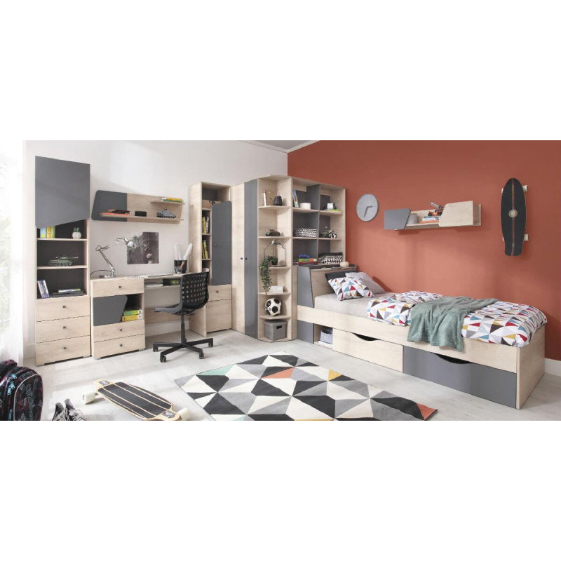 Komoda z szufladami Delta DL10 Dąb / Antracyt Meblar