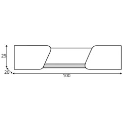 Półka wisząca Delta DL12 Dąb / Antracyt Meblar Półka wisząca Delta DL12 Dąb / Antracyt Meblar