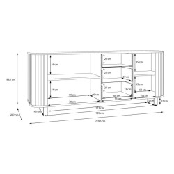 Komoda Formswift FOSK248R Dąb Mauvella Meble Forte Komoda Formswift FOSK248R Dąb Mauvella Meble Forte