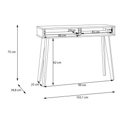 Konsola Formswift TQND221 Dąb Mauvella Meble Forte