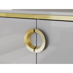 Komoda Golden 2 G2NK231 Biały połysk/złoty Meble Forte Komoda Golden 2 G2NK231 Biały połysk/złoty Meble Forte