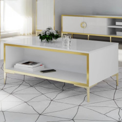 Stolik okolicznościowy Golden 2 CFTT5217 Biały połysk/złoty Stolik okolicznościowy Golden 2 CFTT5217 Biały połysk/złoty