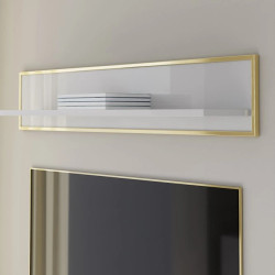 Półka wisząca Golden 2 G2NB01 Biały połysk/złoty Meble Forte