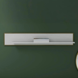 Półka wisząca Golden 2 G2NB01 Biały połysk/złoty Meble Forte