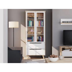 Witryna Vankka VNKV722 Dąb/Biały Meble Forte