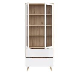 Witryna Vankka VNKV722 Dąb/Biały Meble Forte