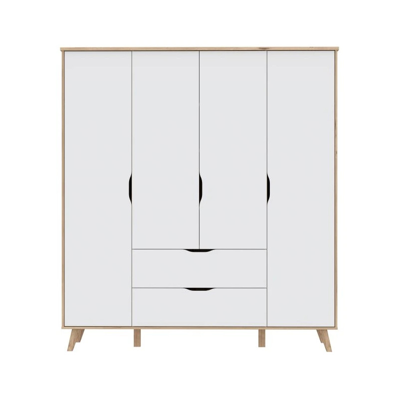 Szafa ubraniowa Vankka VNKS841 Dąb/Biały Meble Forte