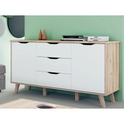 Komoda Vankka VNKK231 Dąb/Biały Meble Forte Komoda Vankka VNKK231 Dąb/Biały Meble Forte