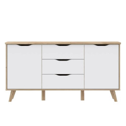 Komoda Vankka VNKK231 Dąb/Biały Meble Forte Komoda Vankka VNKK231 Dąb/Biały Meble Forte