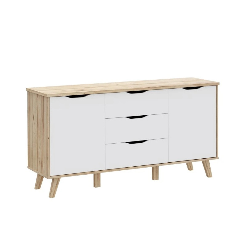 Komoda Vankka VNKK231 Dąb/Biały Meble Forte Komoda Vankka VNKK231 Dąb/Biały Meble Forte