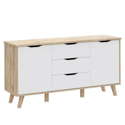 Komoda Vankka VNKK231 Dąb/Biały Meble Forte Komoda Vankka VNKK231 Dąb/Biały Meble Forte