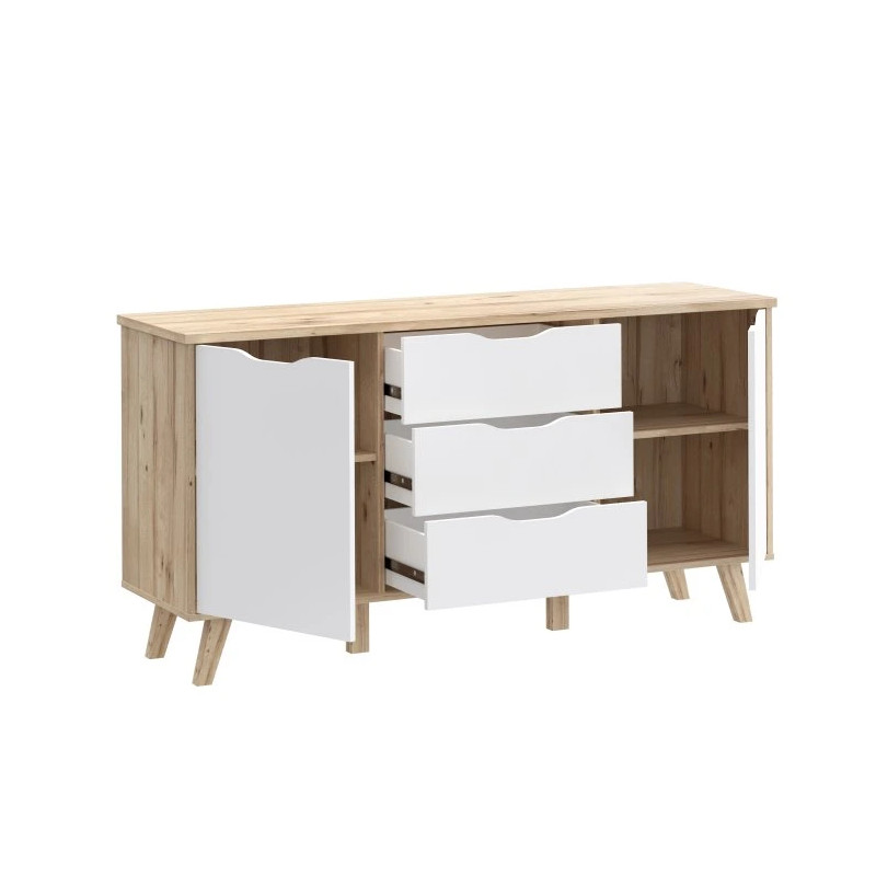 Komoda Vankka VNKK231 Dąb/Biały Meble Forte