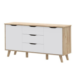 Komoda Vankka VNKK231 Dąb/Biały Meble Forte Komoda Vankka VNKK231 Dąb/Biały Meble Forte