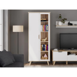 Witryna Vankka VNKV721 Dąb/Biały Meble Forte