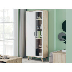 Witryna Vankka VNKV721 Dąb/Biały Meble Forte