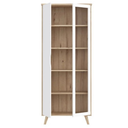 Witryna Vankka VNKV721 Dąb/Biały Meble Forte