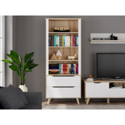 Regał otwarty Vankka VNKR713 Dąb/Biały Meble Forte