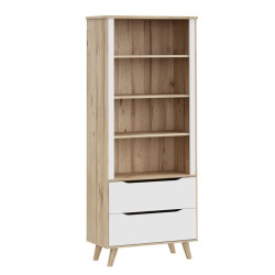 Regał otwarty Vankka VNKR713 Dąb/Biały Meble Forte