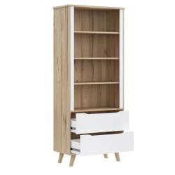 Regał otwarty Vankka VNKR713 Dąb/Biały Meble Forte