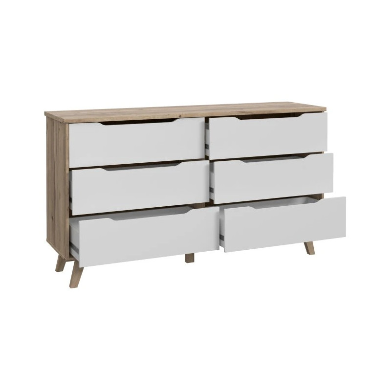 Komoda Vankka VNKK221Dąb/Biały Meble Forte