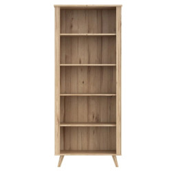 Regał 85 cm Vankka VNKR712 Dąb/Biały Meble Forte Regał 85 cm Vankka VNKR712 Dąb/Biały Meble Forte