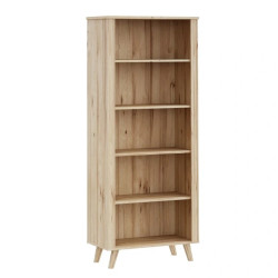 Regał 85 cm Vankka VNKR712 Dąb/Biały Meble Forte