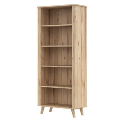 Regał 85 cm Vankka VNKR712 Dąb/Biały Meble Forte Regał 85 cm Vankka VNKR712 Dąb/Biały Meble Forte