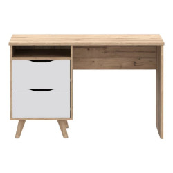 Biurko Vankka VNKB121-L25 Dąb/Biały Meble Forte