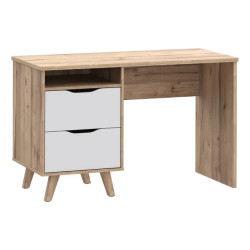 Biurko Vankka VNKB121-L25 Dąb/Biały Meble Forte
