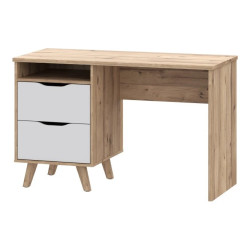 Biurko Vankka VNKB121-L25 Dąb/Biały Meble Forte