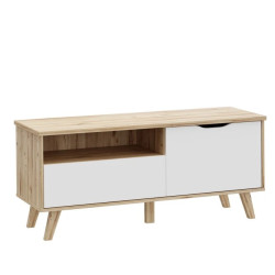 Szafka RTV Vankka VNKT121R Dąb/Biały Meble Forte